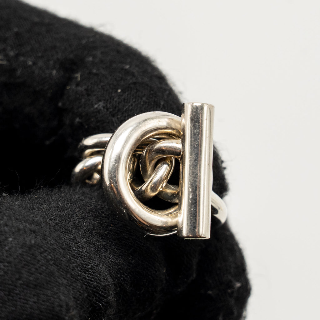 HERMES CROISETTE RING STERLING SILVER