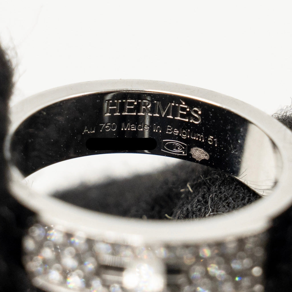HERMES KELLY RING WHITE GOLD, DIAMONDS