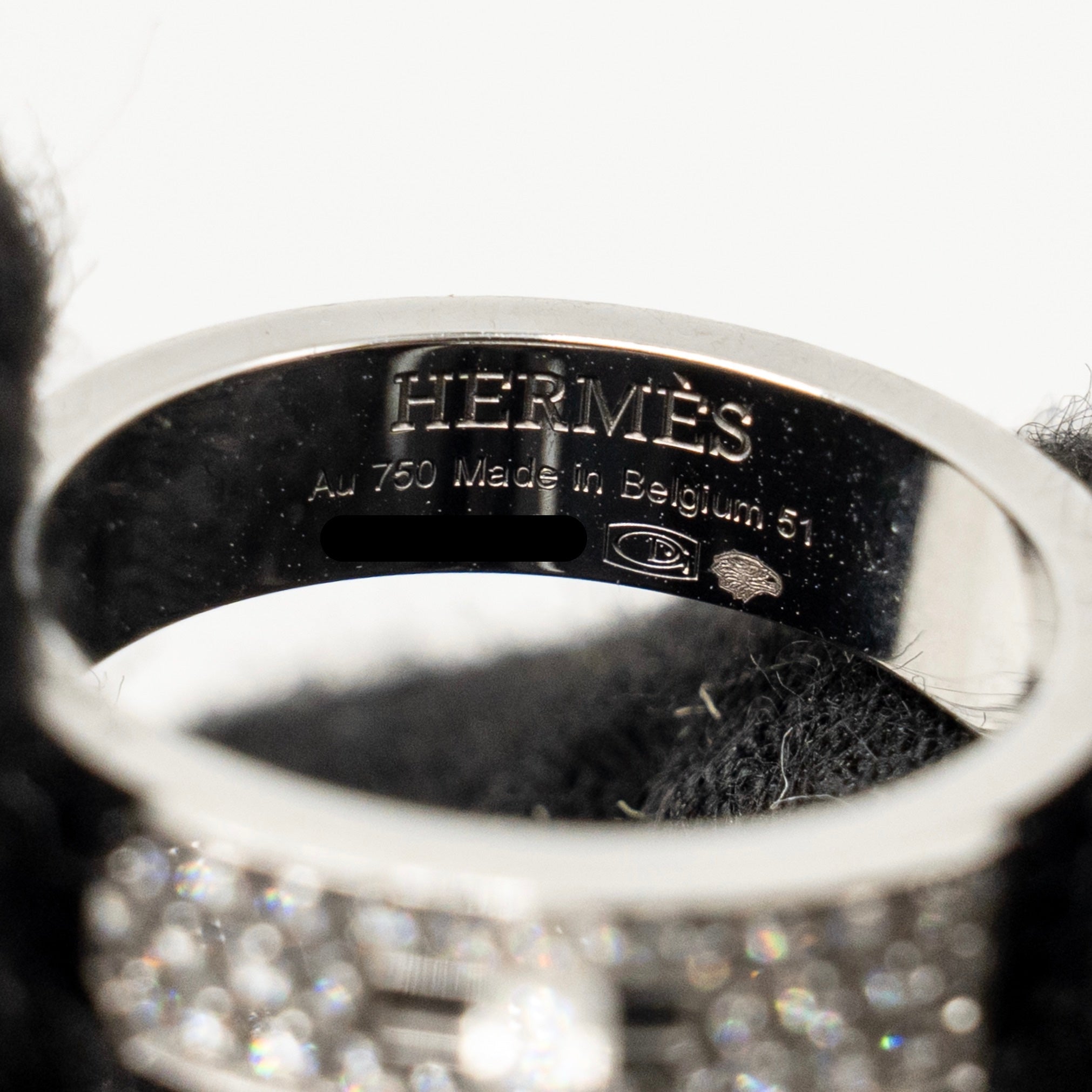 HERMES KELLY RING WHITE GOLD, DIAMONDS