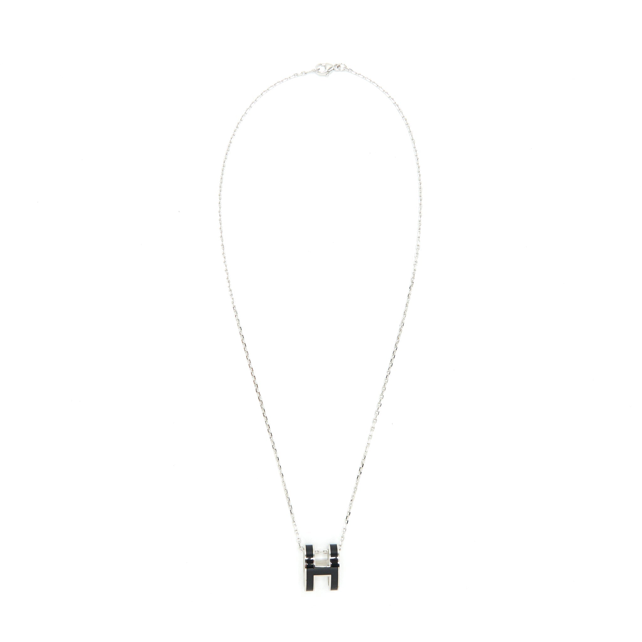 HERMES POP H PENDANT BLACK SHW