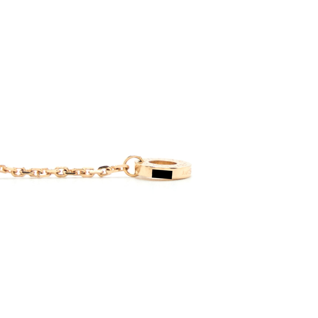 BVLGARI DIVA`S DREAM NECKLACE MOTHER OF PEARL WITH DIAMOND ROSE GOLD