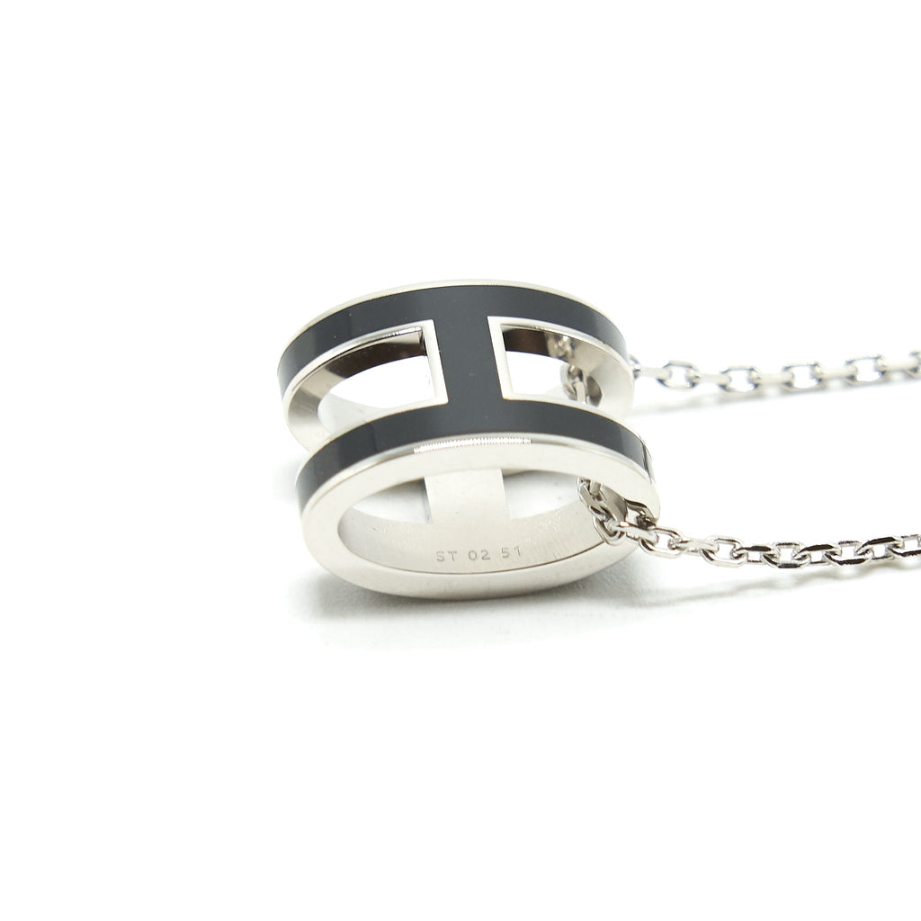 HERMES POP H PENDANT BLACK SHW