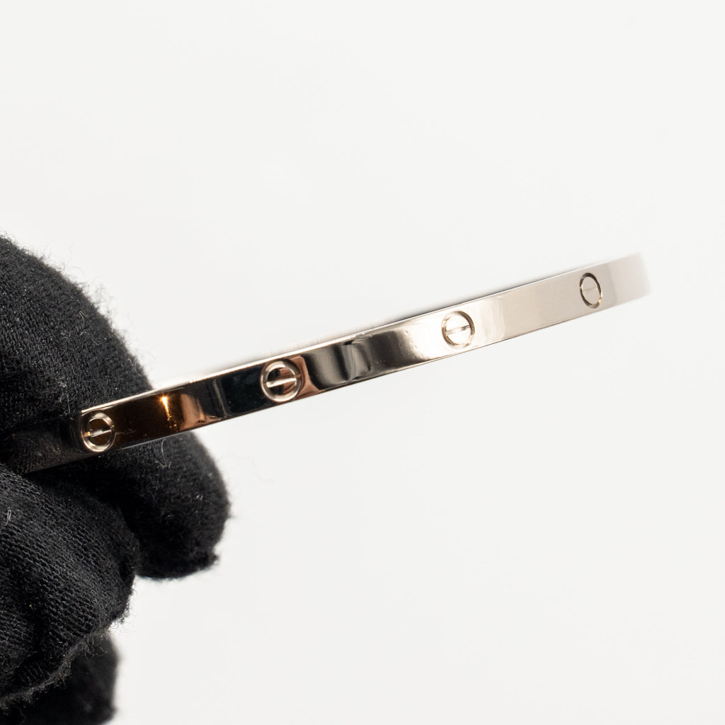 CARTIER LOVE BRACELET WHITE GOLD