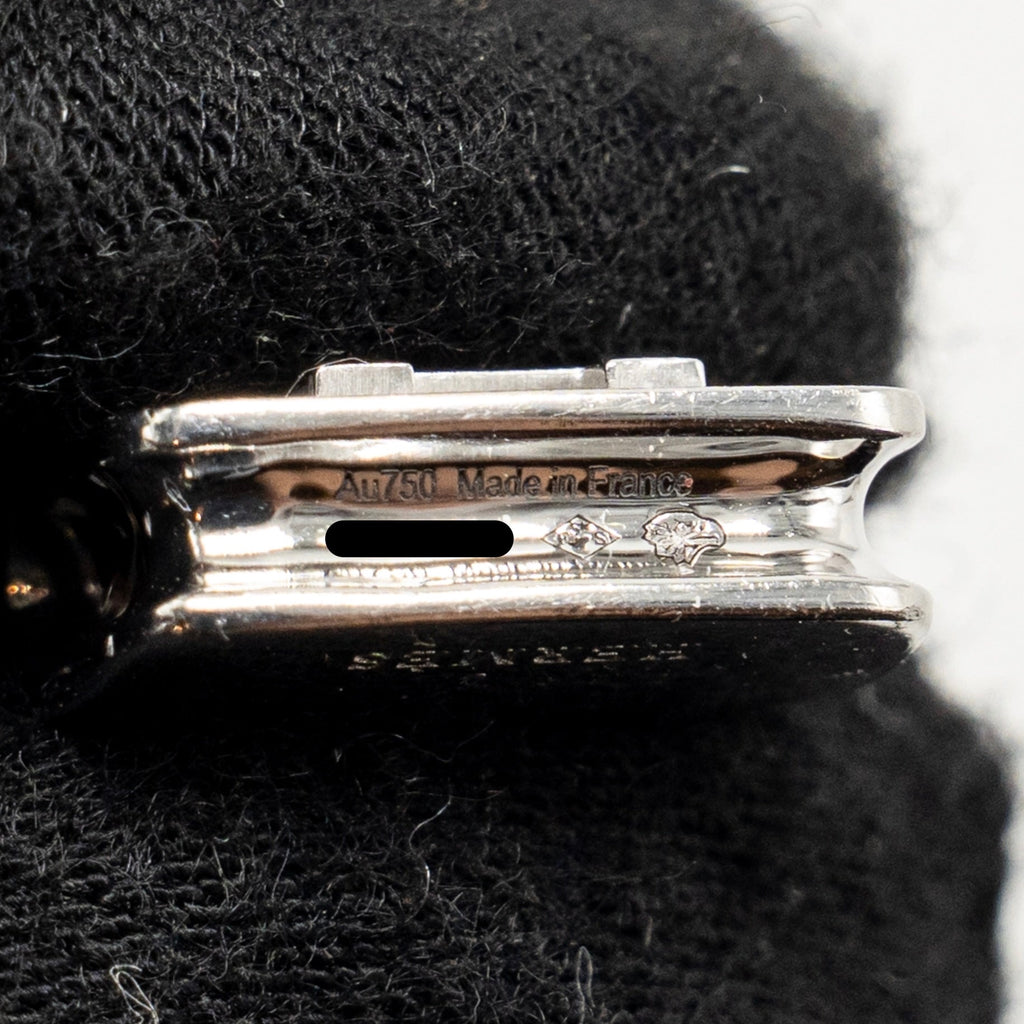 HERMES CONSTANCE AMULETTE PENDANT WHITE GOLD DIAMONDS