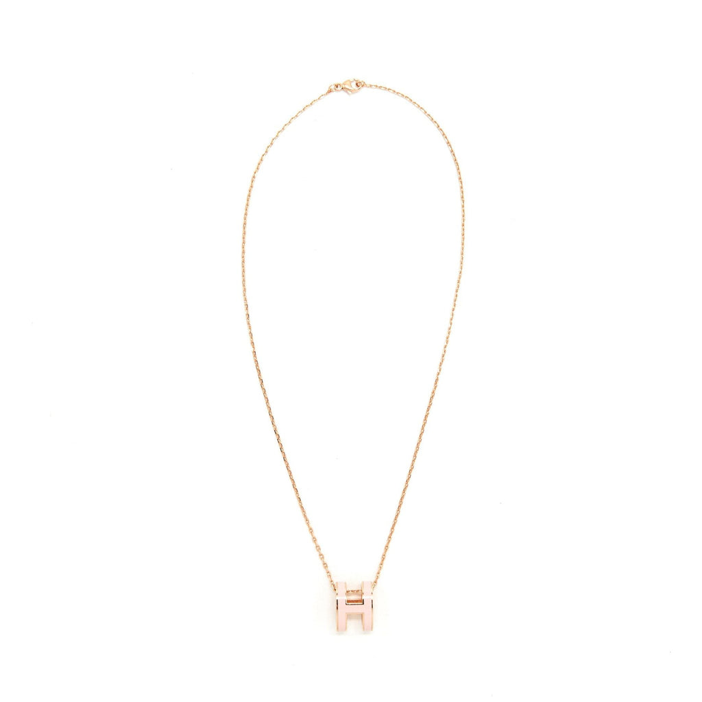 HERMES POP H PENDANT ROSE DRAGEE RGHW