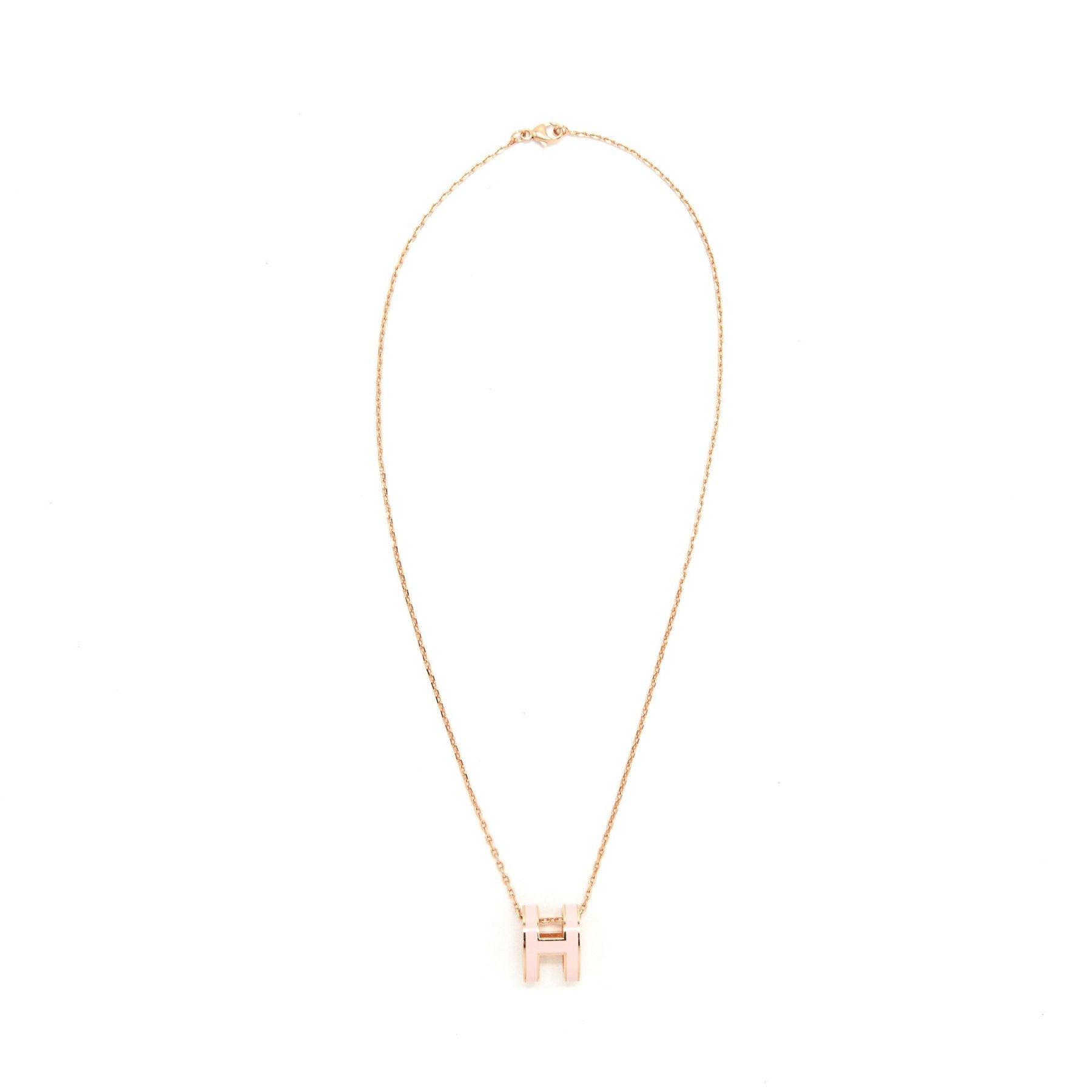 HERMES POP H PENDANT ROSE DRAGEE RGHW