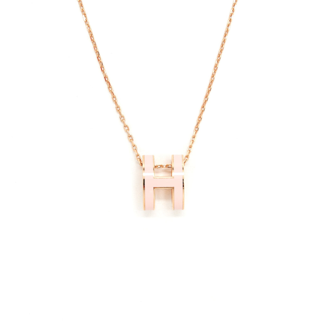 HERMES POP H PENDANT PINK WITH RGHW