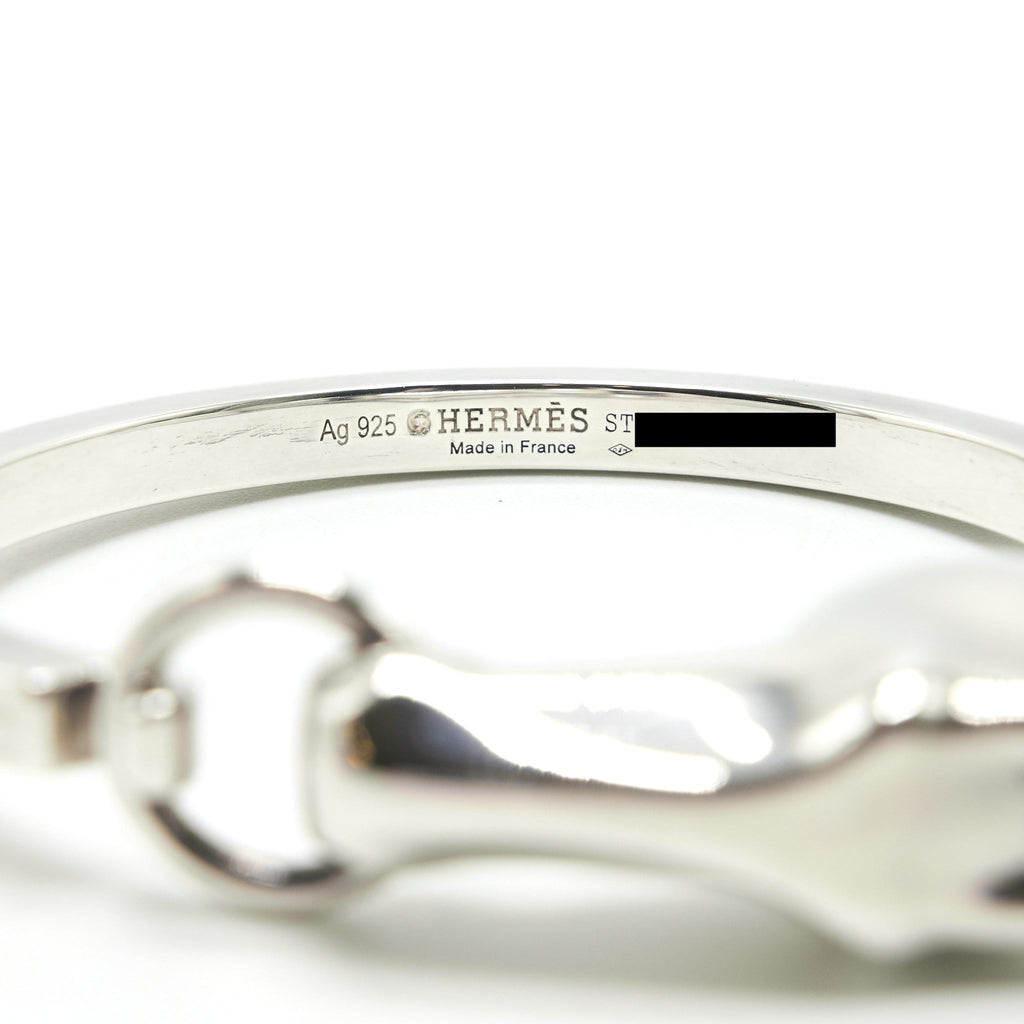 HERMES GALOP HERMES BRACELET STERLING SILVER, SMALL MODE