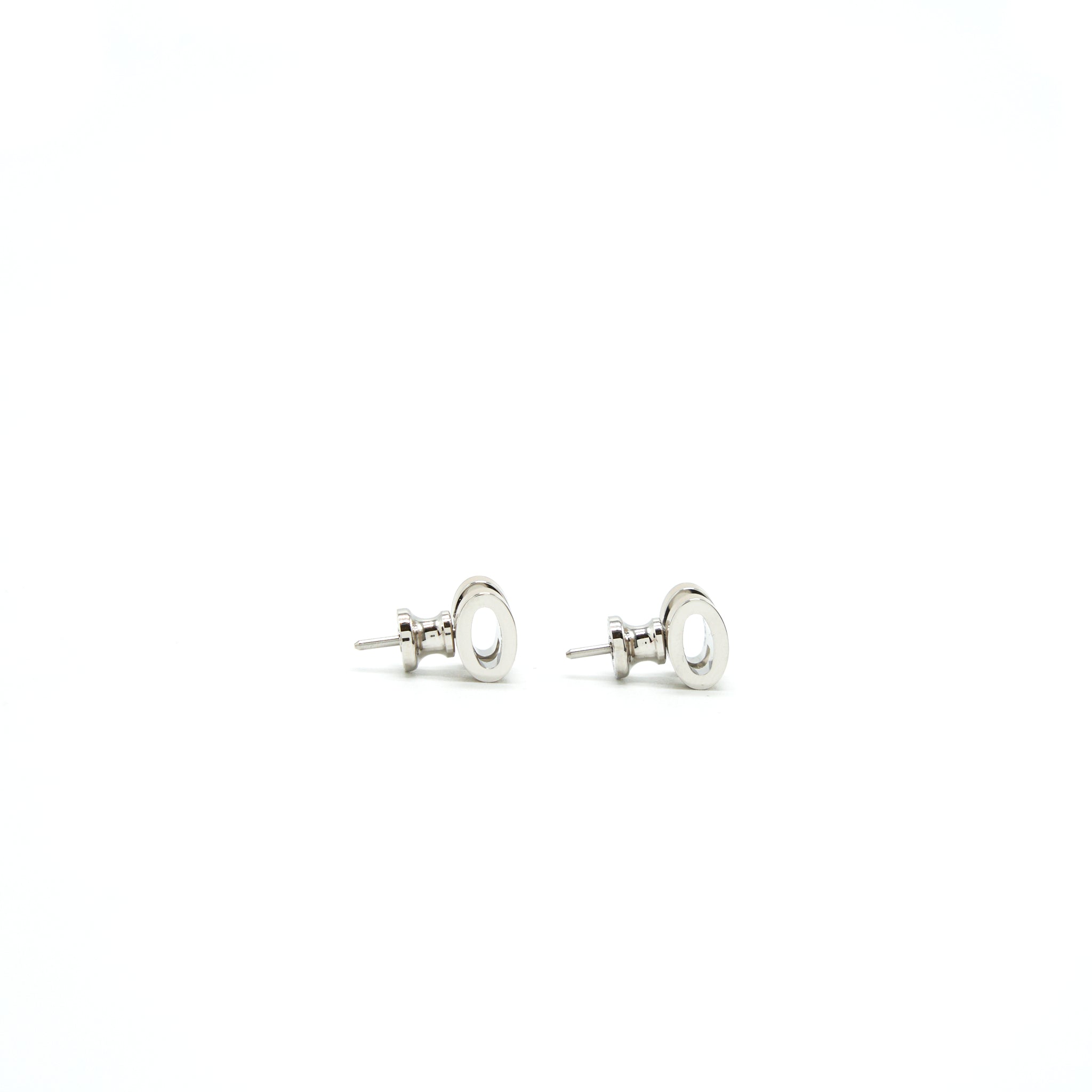 HERMES MINI POP H EARRINGS MARRON GLACE SHW