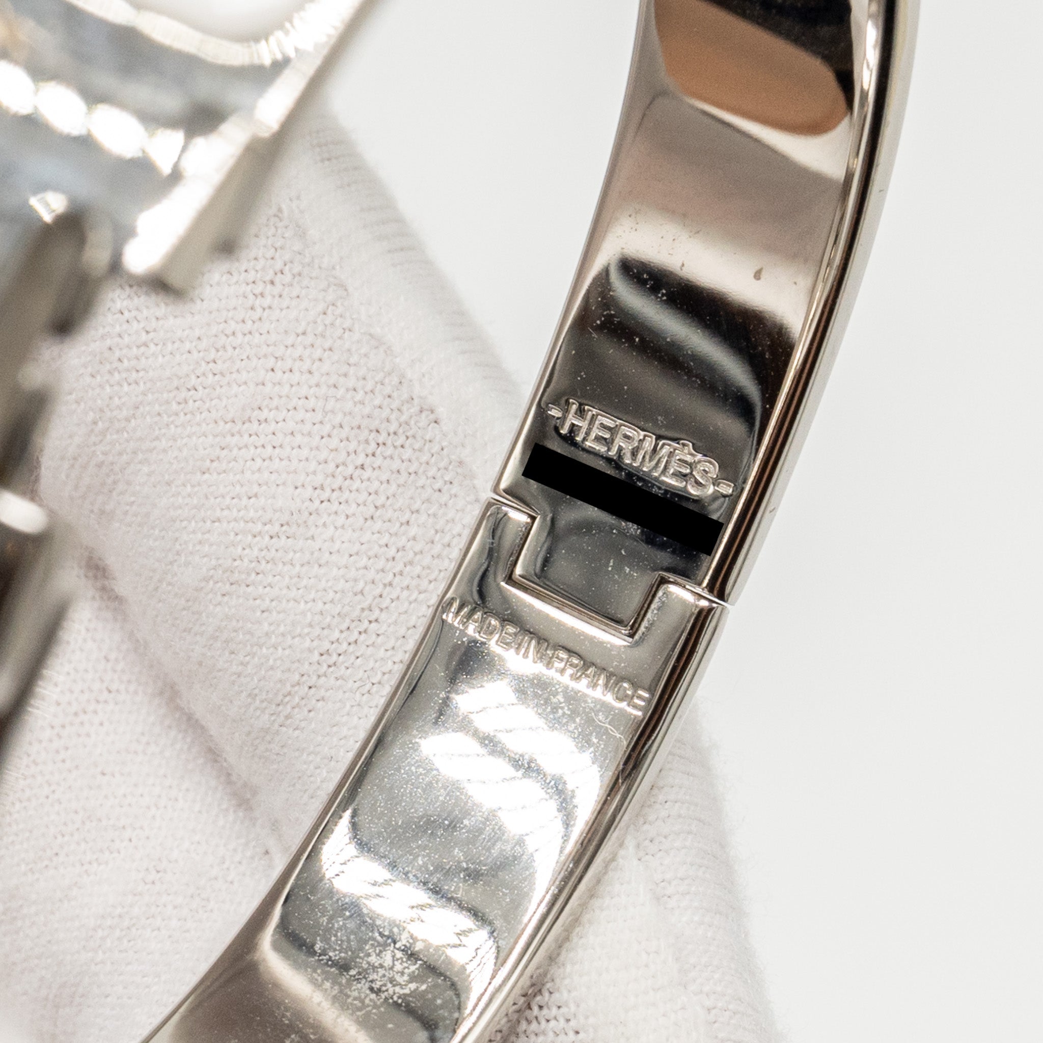 HERMES CLIC H BRACELET BLANC SHW