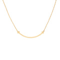 TIFFANY T SMILE PENDANT IN ROSE GOLD SMALL