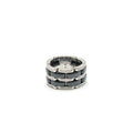 CHANEL ULTRA RING LARGE VERSION WHITE GOLD WITH DIAMONDS, BLACK CERAMIC