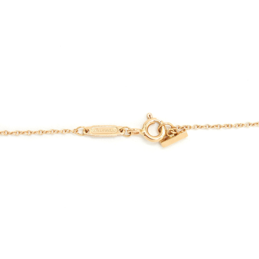 TIFFANY T SMILE PENDANT IN ROSE GOLD SMALL