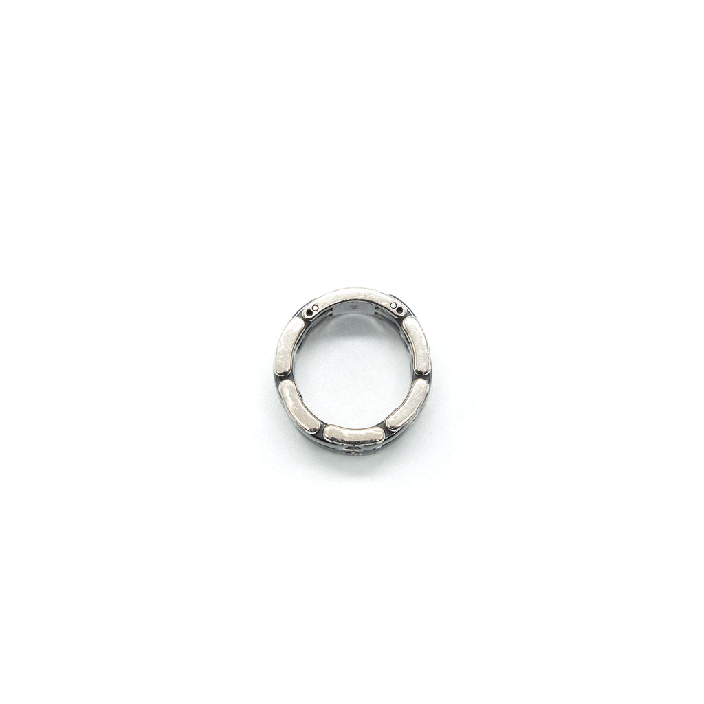 CHANEL ULTRA RING LARGE VERSION WHITE GOLD WITH DIAMONDS, BLACK CERAMIC