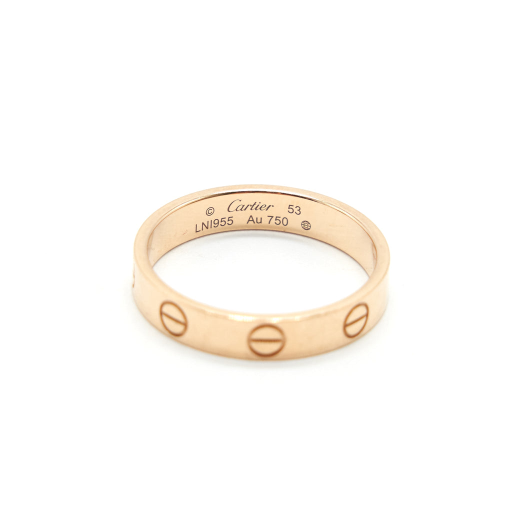 CARTIER LOVE RING PINK GOLD