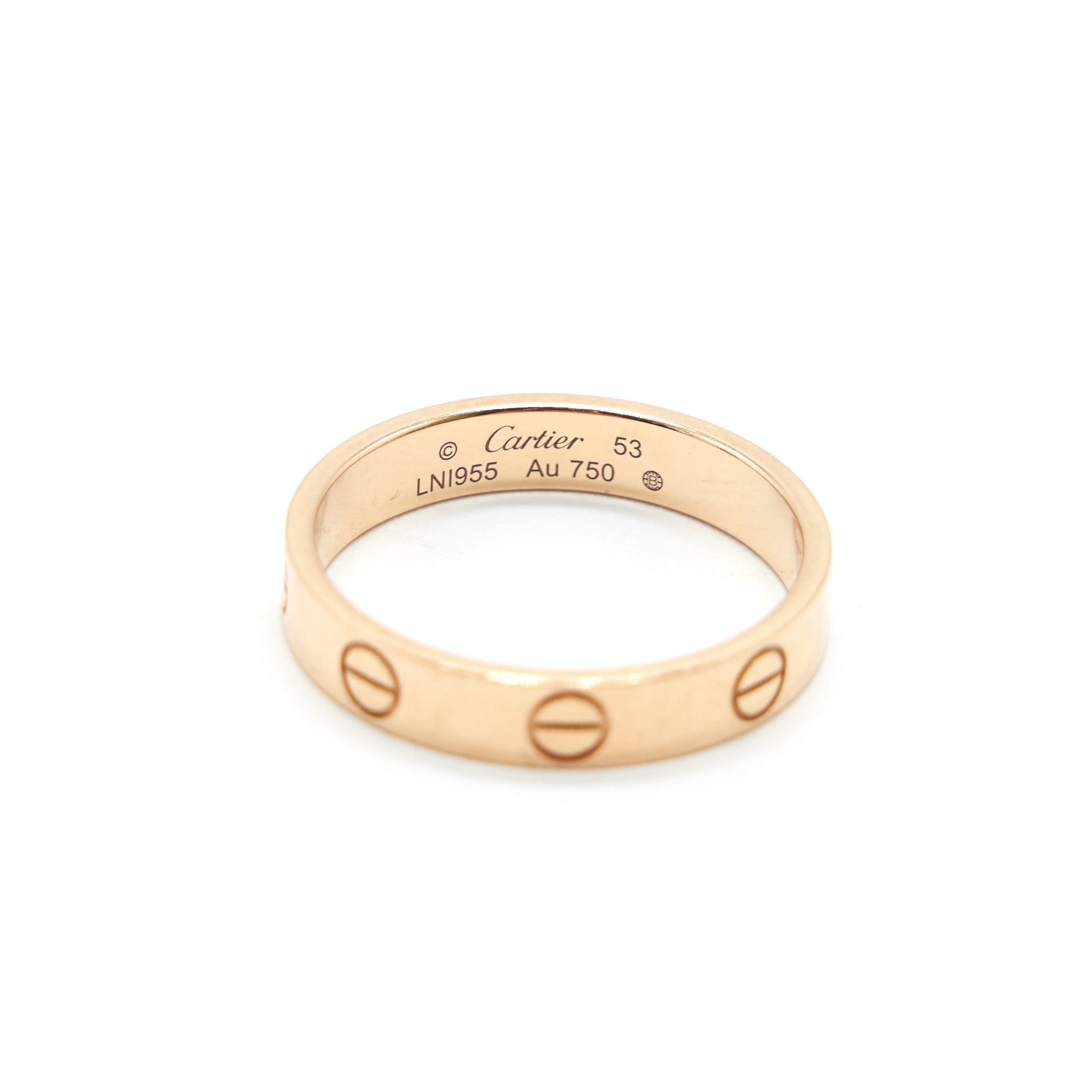 CARTIER LOVE RING PINK GOLD