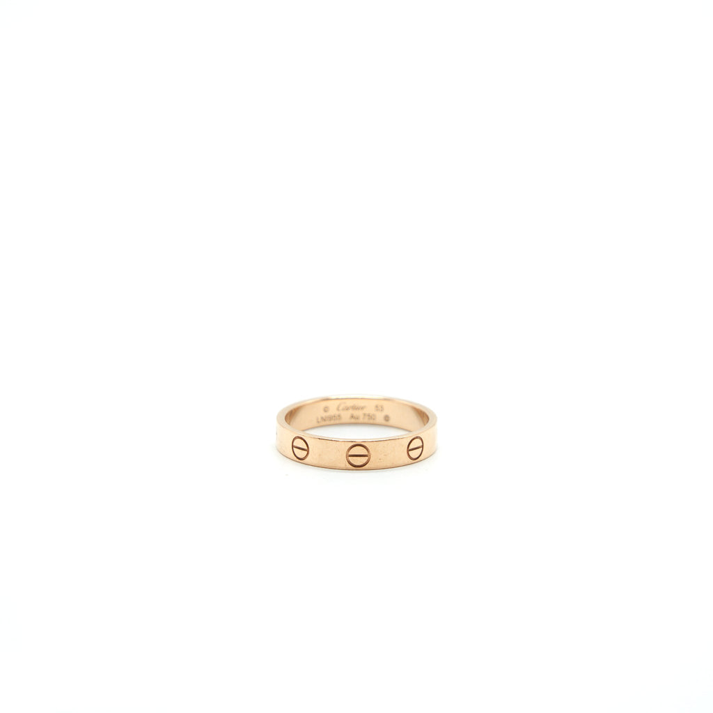 CARTIER LOVE RING PINK GOLD