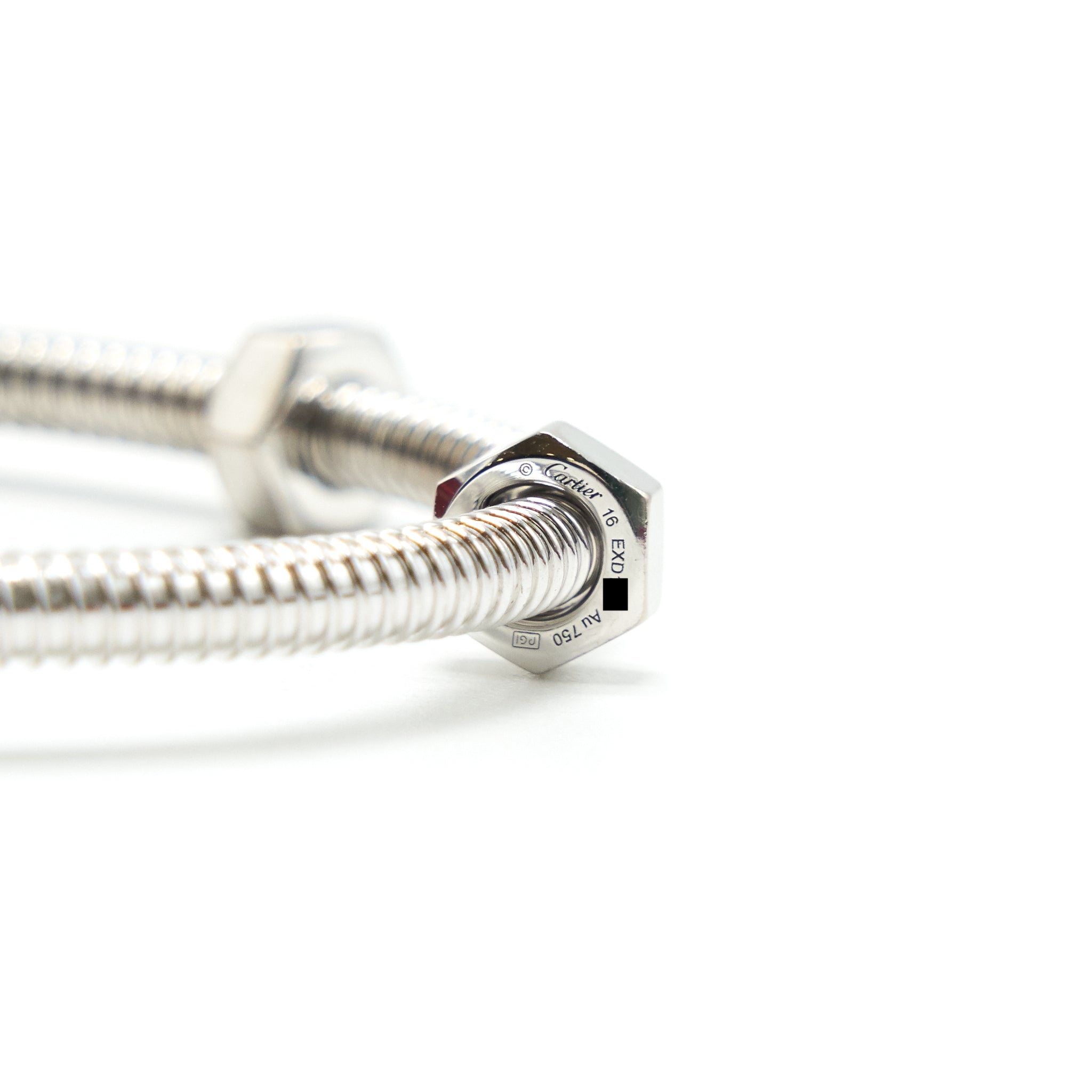 CARTIER ECROU DE CARTIER BRACELET WHITE GOLD