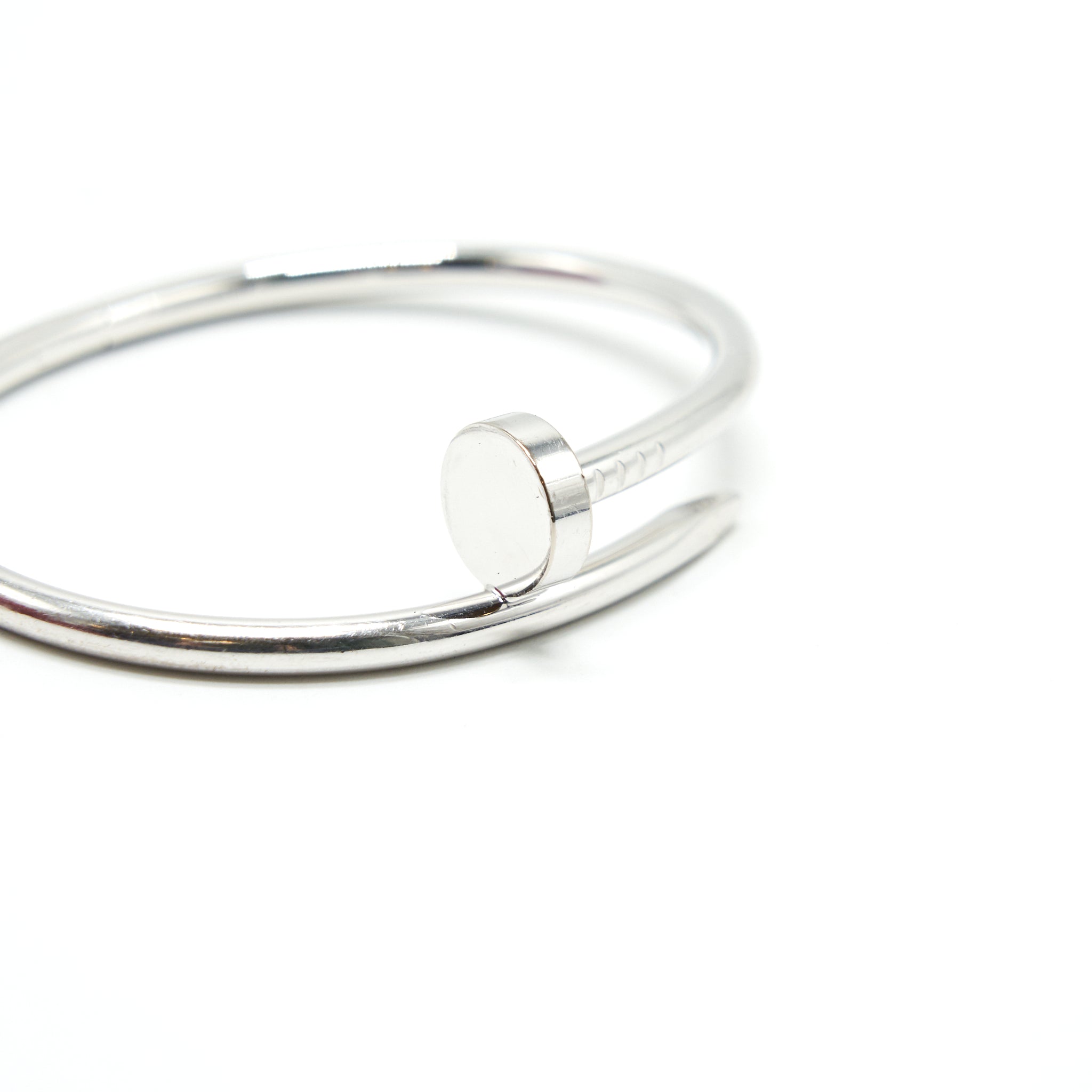 CARTIER JUSTE UN CLOU BRACELET WHITE GOLD