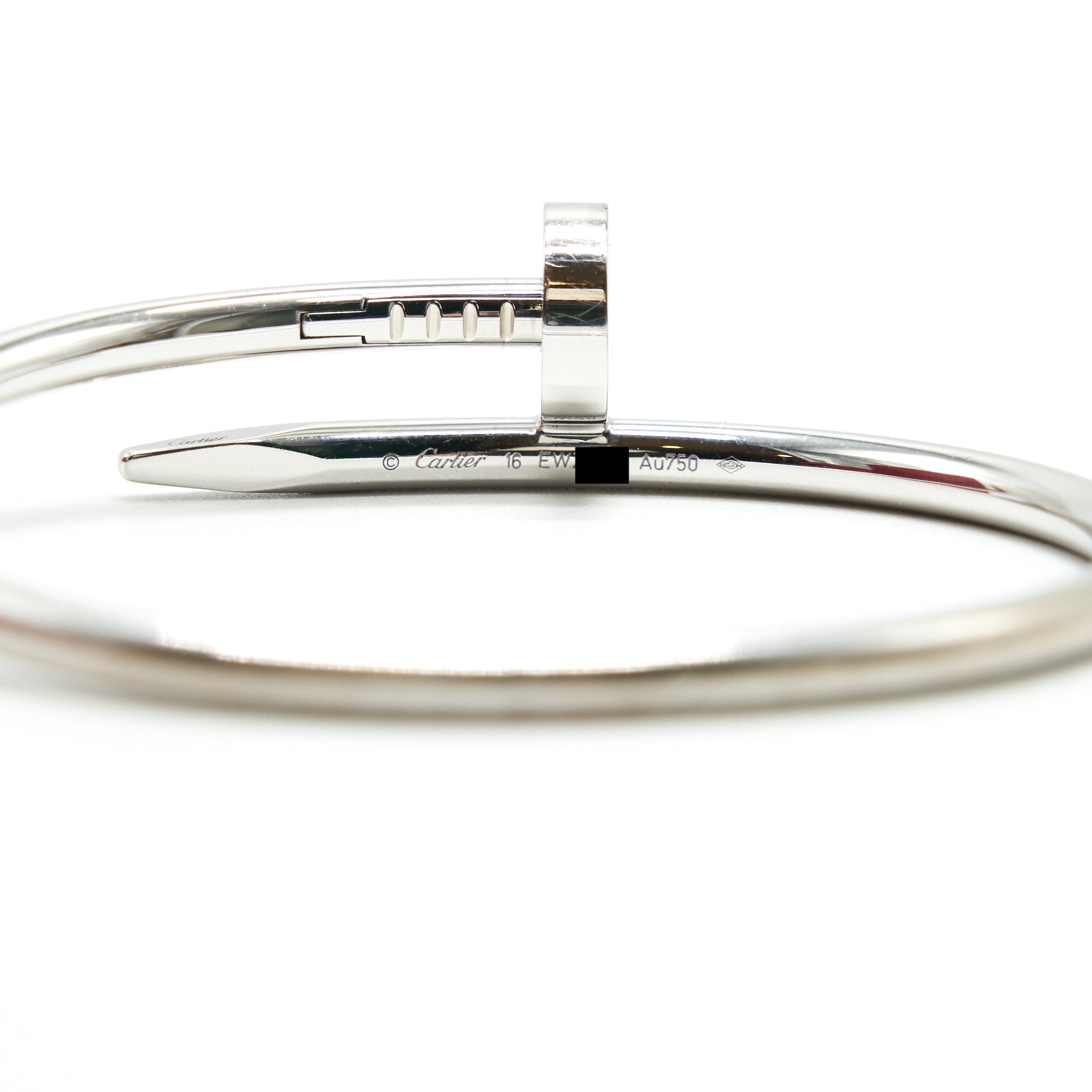 CARTIER JUSTE UN CLOU BRACELET WHITE GOLD