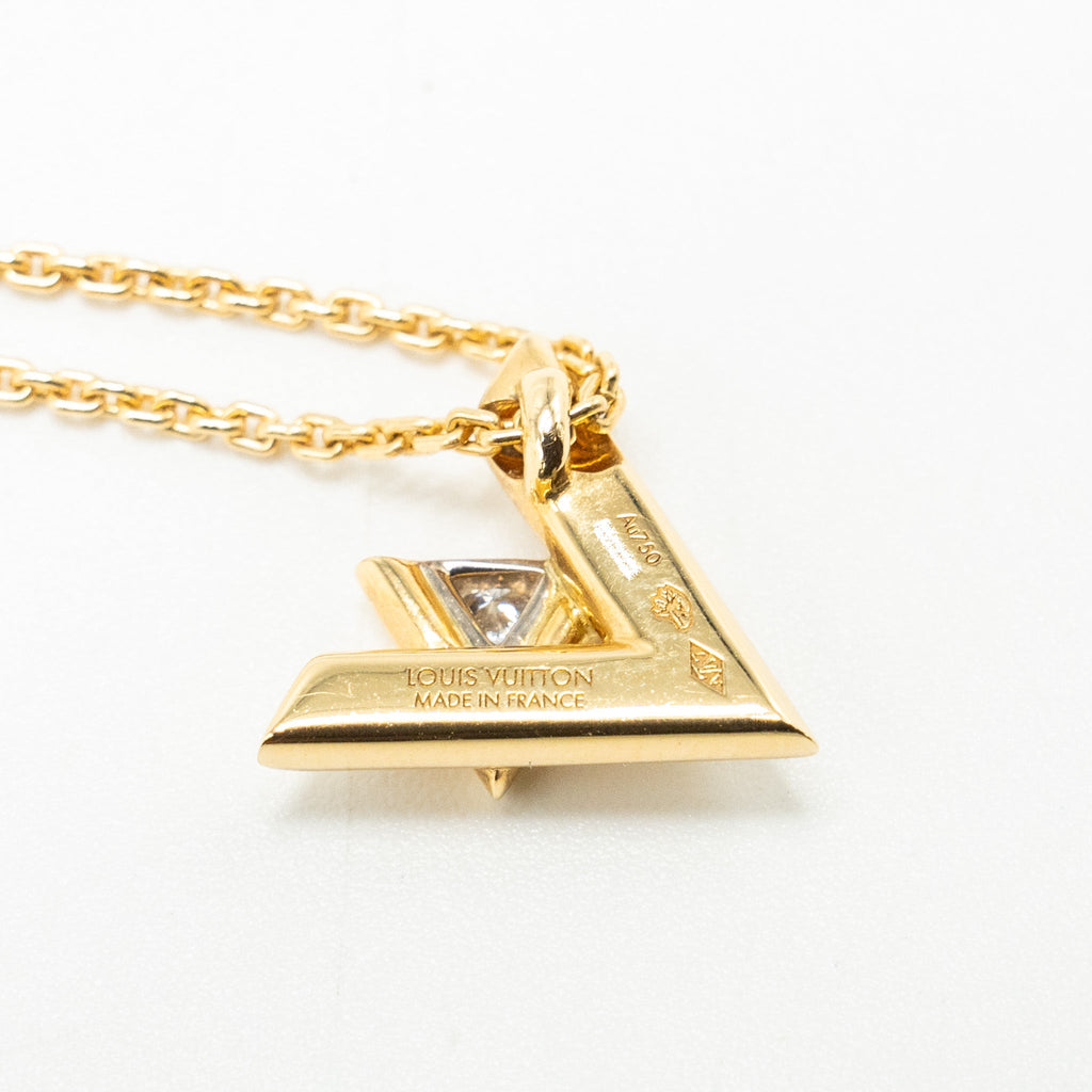 LOUIS VUITTON LV VOLT ONE SMALL PENDANT YELLOW GOLD/DIAMOND