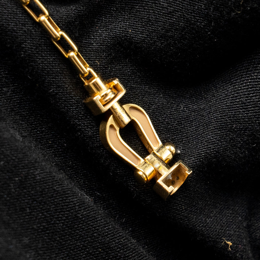 FRED FORCE 10 BUCKLE YELLOW GOLD, DIAMONDS WITH 3 BRACELETS (SELL IN SET)
