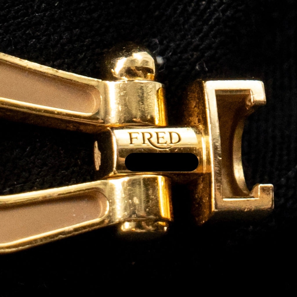 FRED FORCE 10 BUCKLE YELLOW GOLD, DIAMONDS WITH 3 BRACELETS (SELL IN SET)