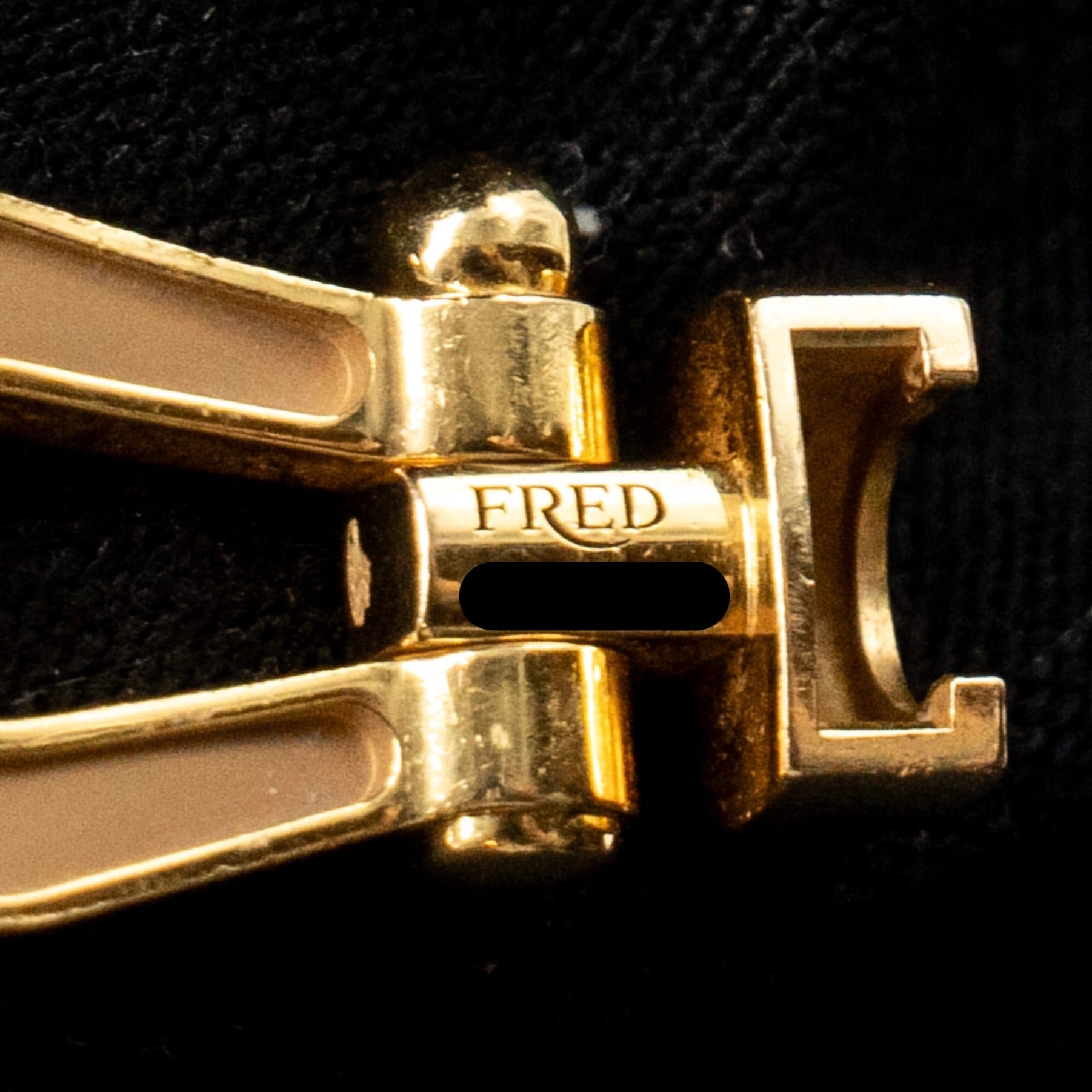 FRED FORCE 10 BUCKLE YELLOW GOLD, DIAMONDS WITH 3 BRACELETS (SELL IN SET)