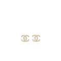 CHANEL CC LOGO WITH MINI PEARL EARRINGS LGHW