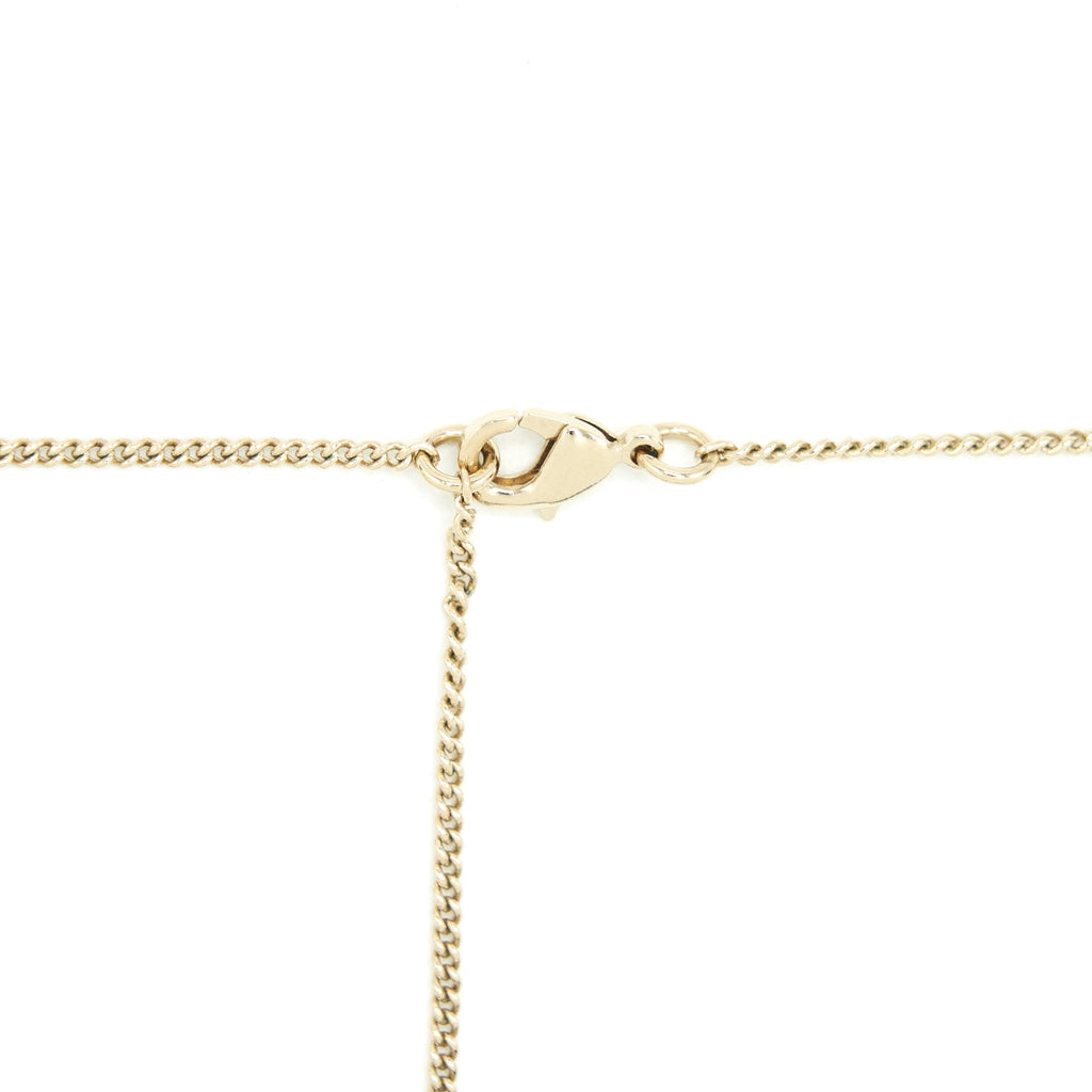 CHANEL NECKLACE BLUE & CRYSTAL LGHW