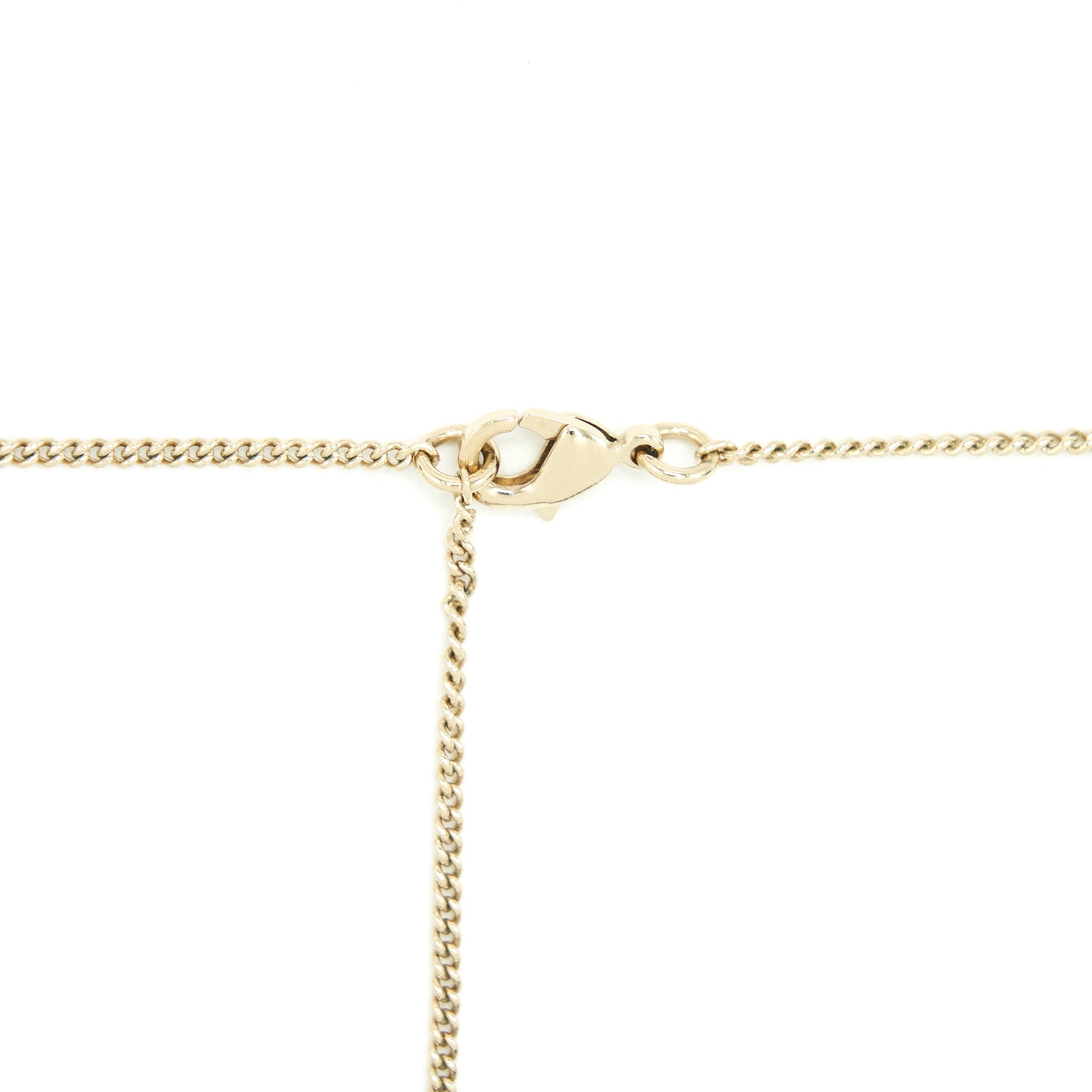 CHANEL NECKLACE BLUE & CRYSTAL LGHW