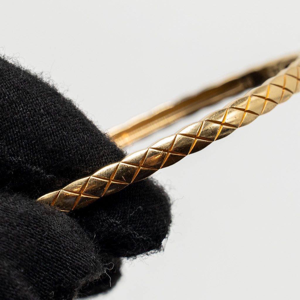 CHANEL COCO CRUSH BRACELET QUILTED MOTIF, MINI VERSION, YELLOW GOLD