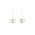 CHANEL CRYSTAL DROP EARRINGS SHW
