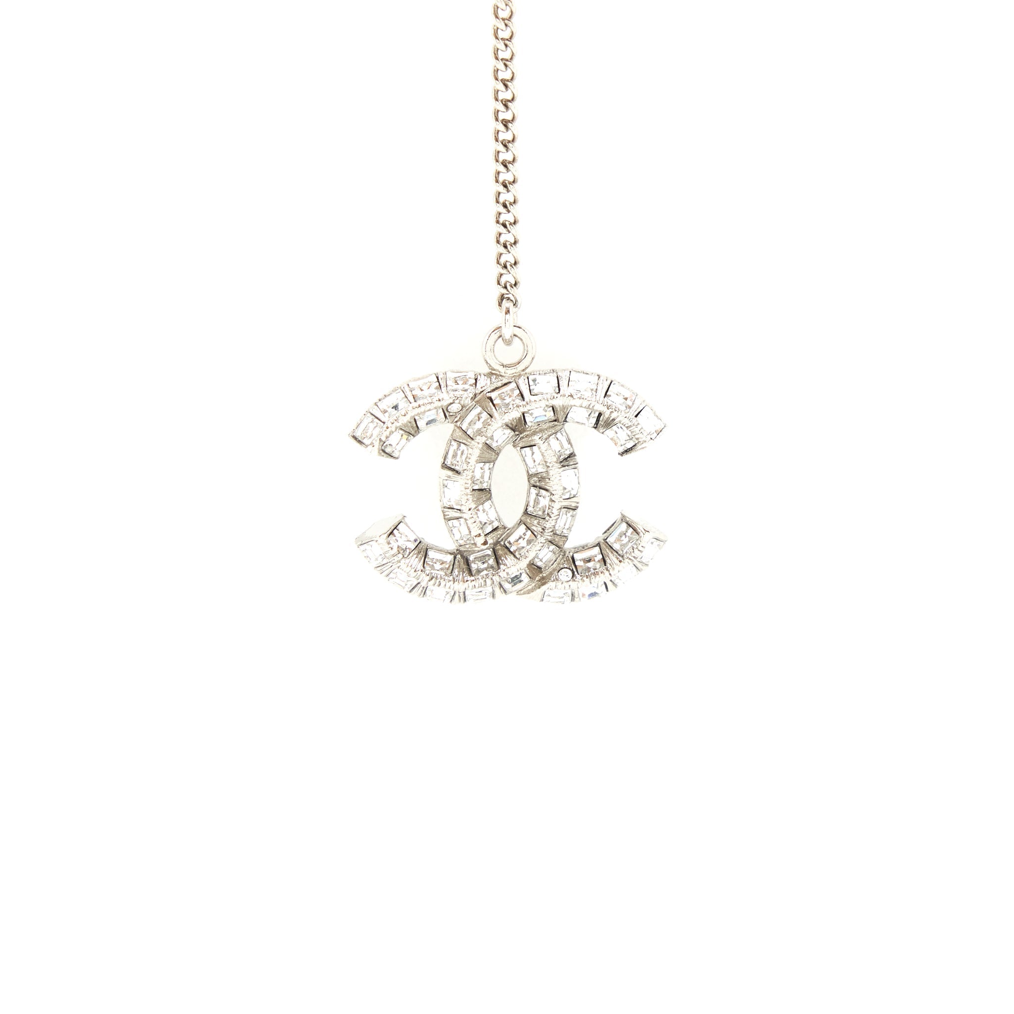 CHANEL CRYSTAL DROP EARRINGS SHW