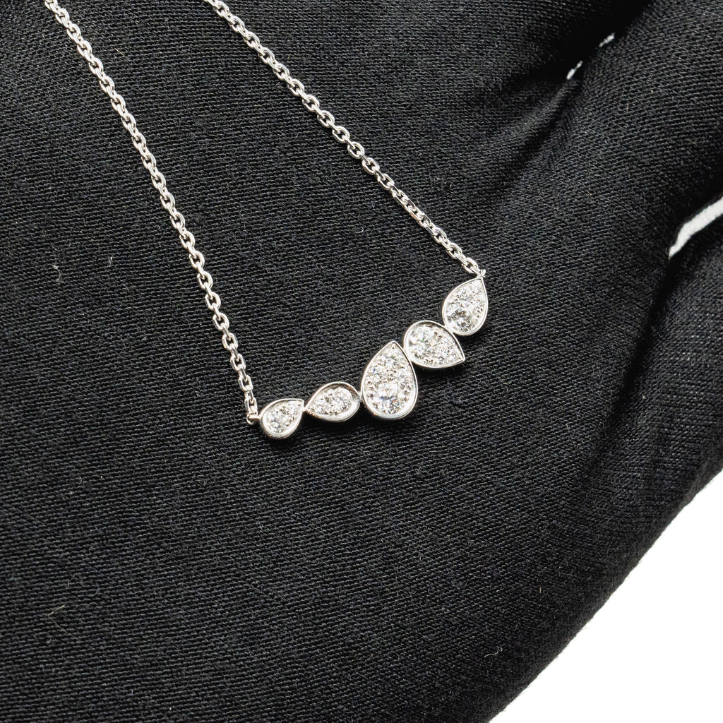 CHAUMET JOSEPHINE RONDE D’AIGRETTES NECKLACE WHITE GOLD WITH DIAMONDS