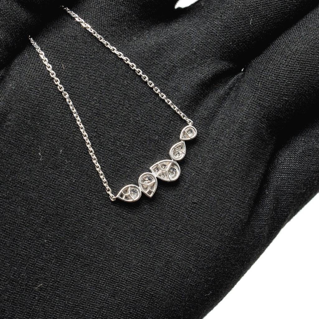 CHAUMET JOSEPHINE RONDE D’AIGRETTES NECKLACE WHITE GOLD WITH DIAMONDS