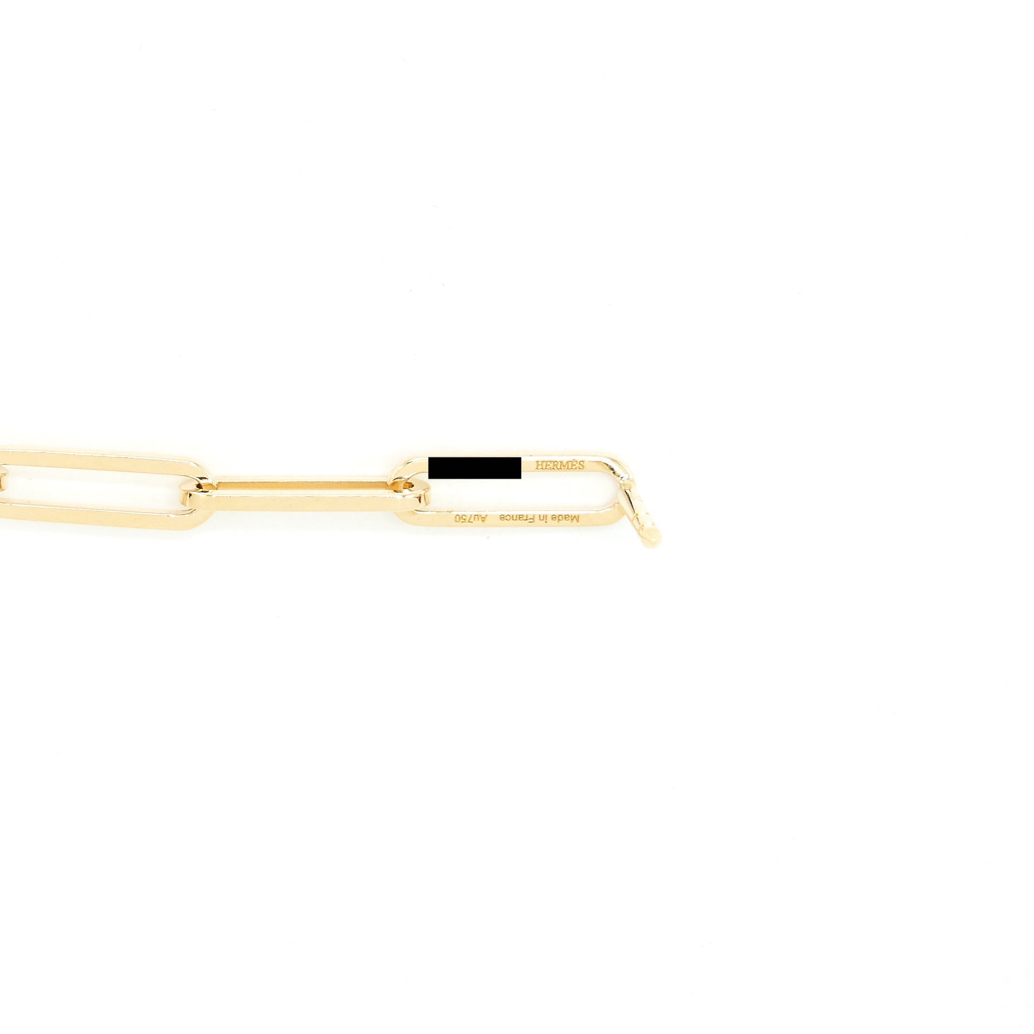HERMES KELLY CHAIN EARRINGS YELLOW GOLD