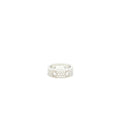CARTIER LOVE RING RHODIUM WHITE GOLD FULL DIAMONDS
