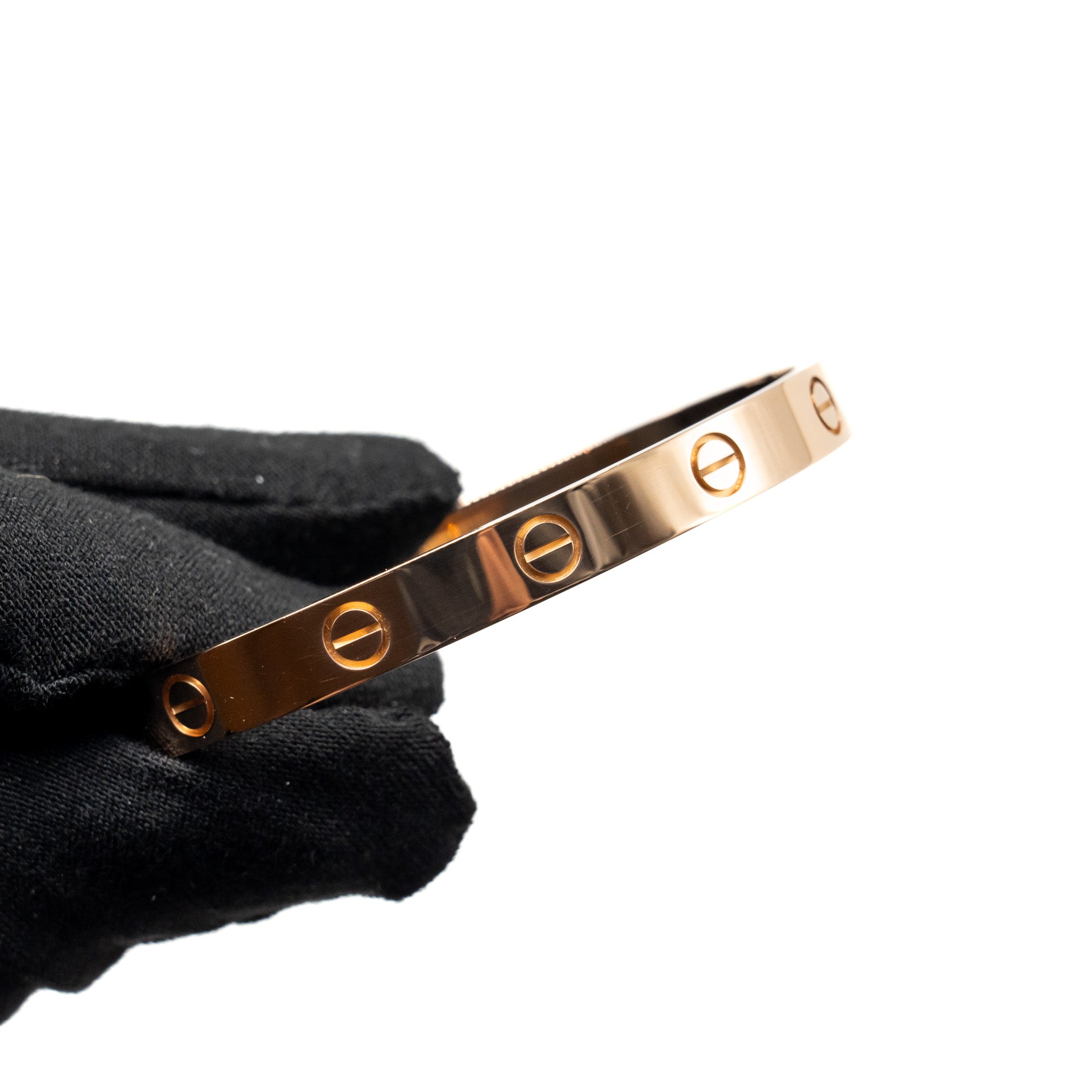 CARTIER LOVE BRACELET, SINGLE-SCREW CLOSURE, CLASSIC MODEL ROSE GOLD