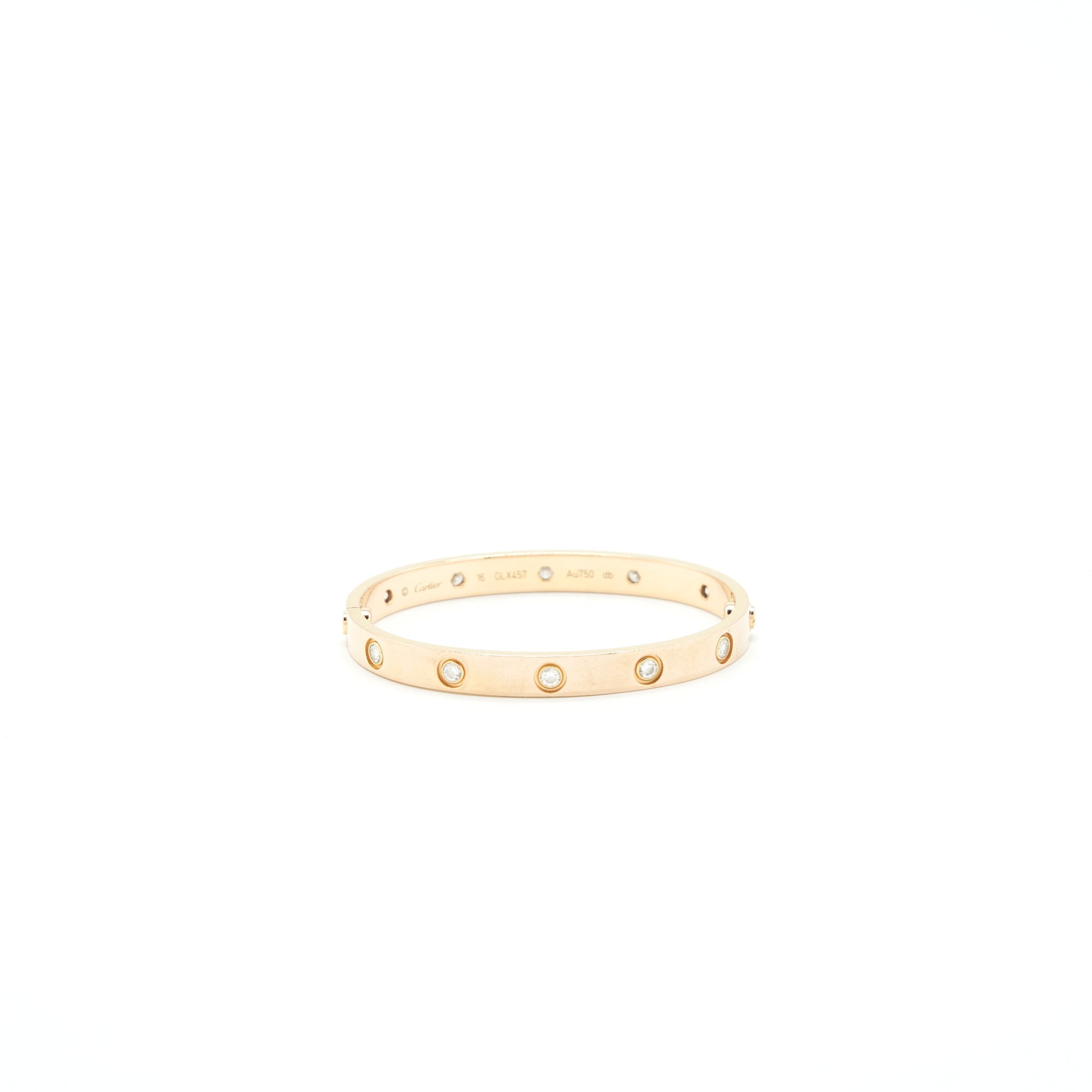 CARTIER LOVE BRACELET ROSE GOLD WITH DIAMONDS