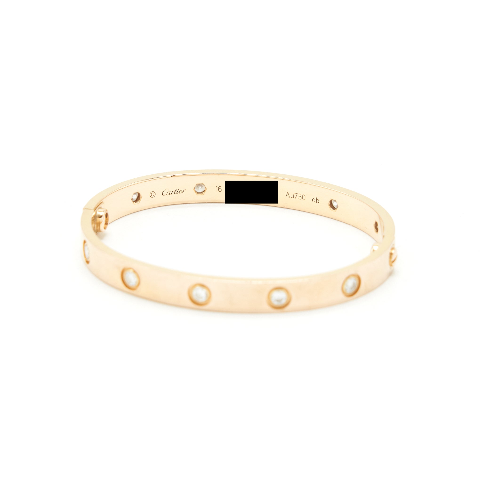 CARTIER LOVE BRACELET ROSE GOLD WITH DIAMONDS