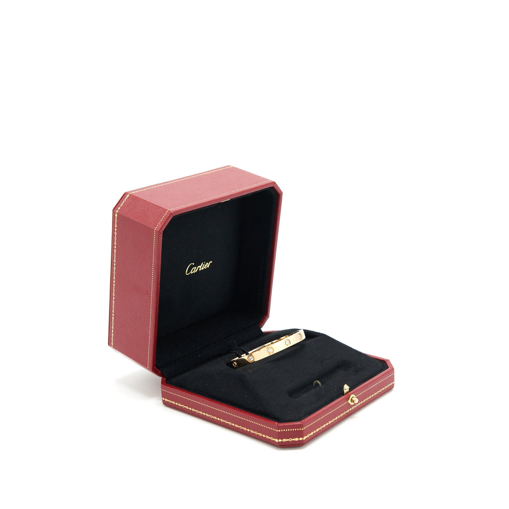CARTIER LOVE BRACELET ROSE GOLD WITH DIAMONDS