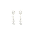 CHANEL CC LOGO STAR DROP EARRINGS