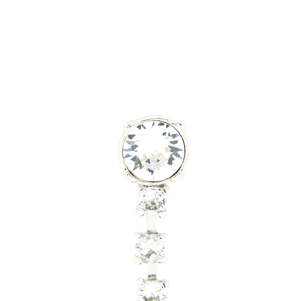 CHANEL CC LOGO STAR DROP EARRINGS