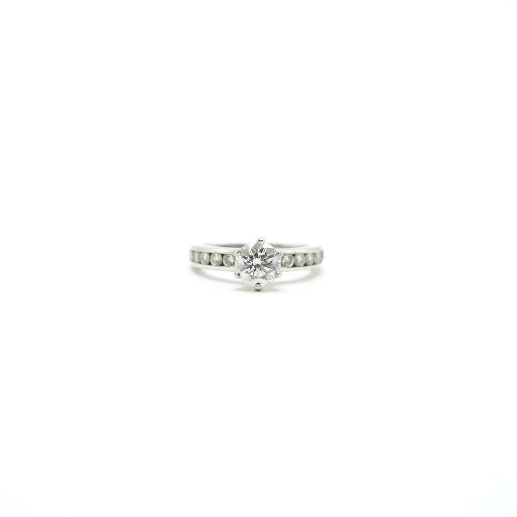 TIFFANY DIAMOND RING 0.95CT D COLOR VVS2