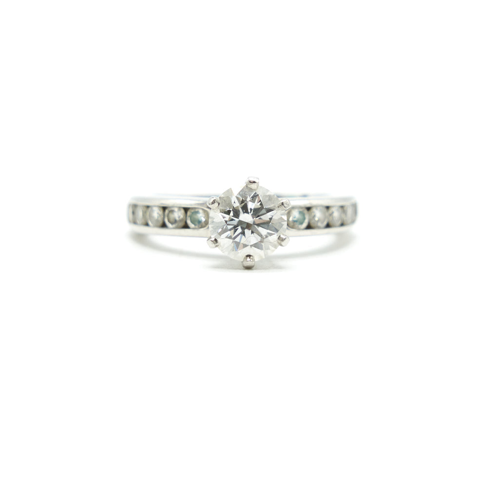 TIFFANY DIAMOND RING 0.95CT D COLOR VVS2