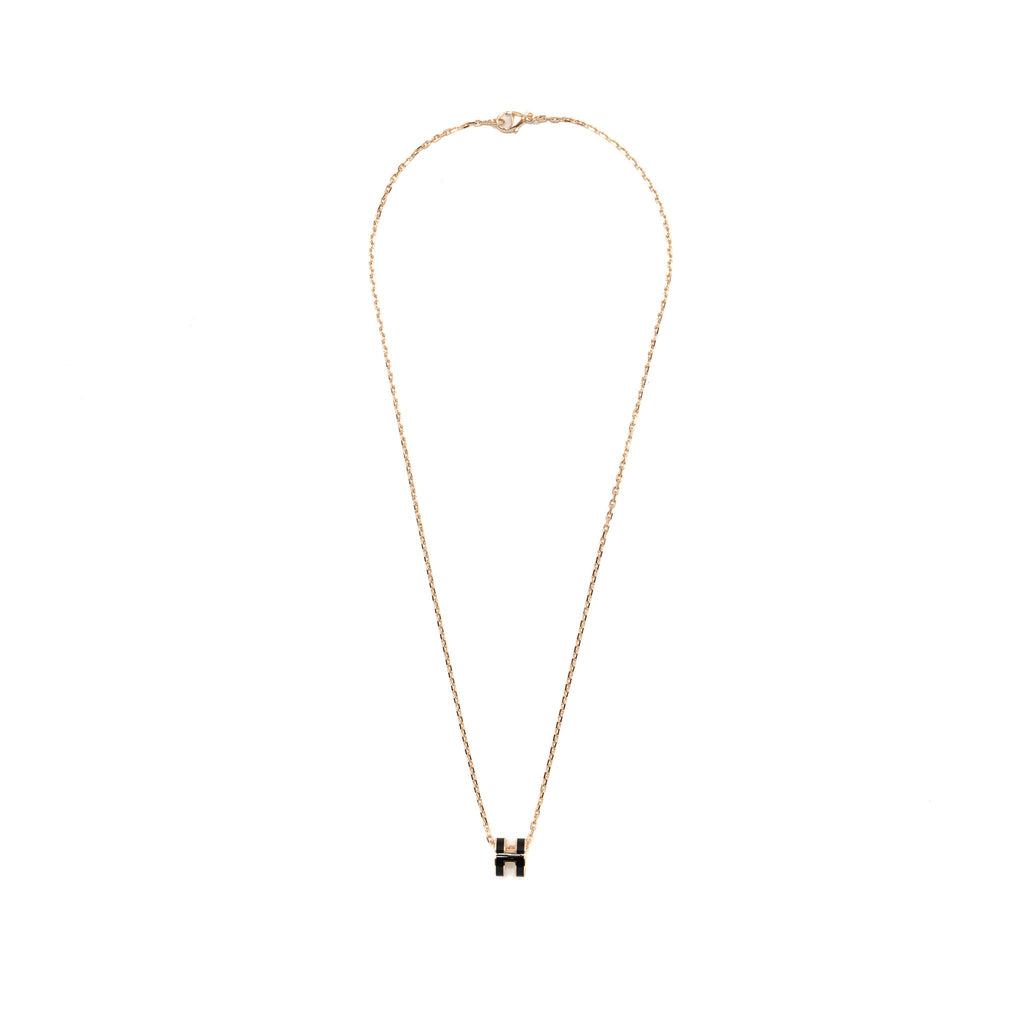 HERMES MINI POP H PENDANT BLACK RGHW