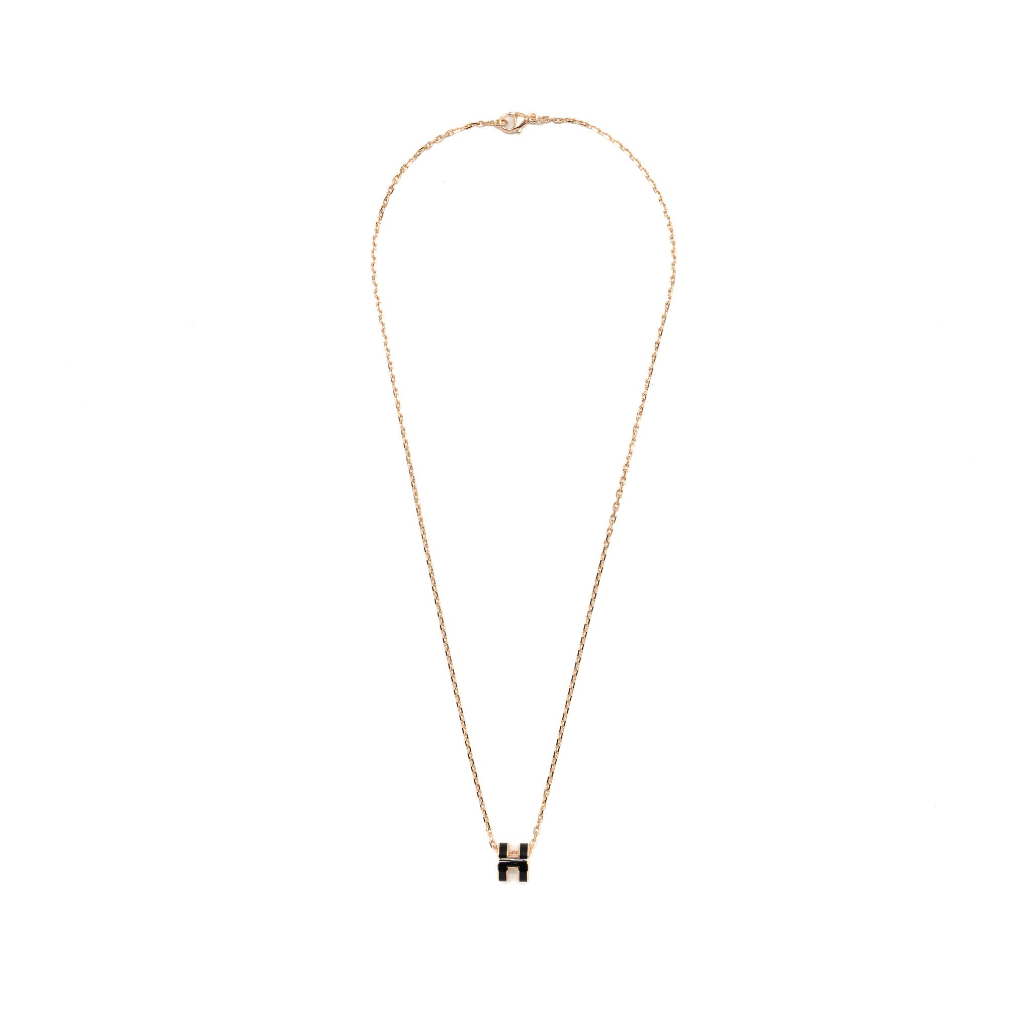 HERMES MINI POP H PENDANT BLACK RGHW