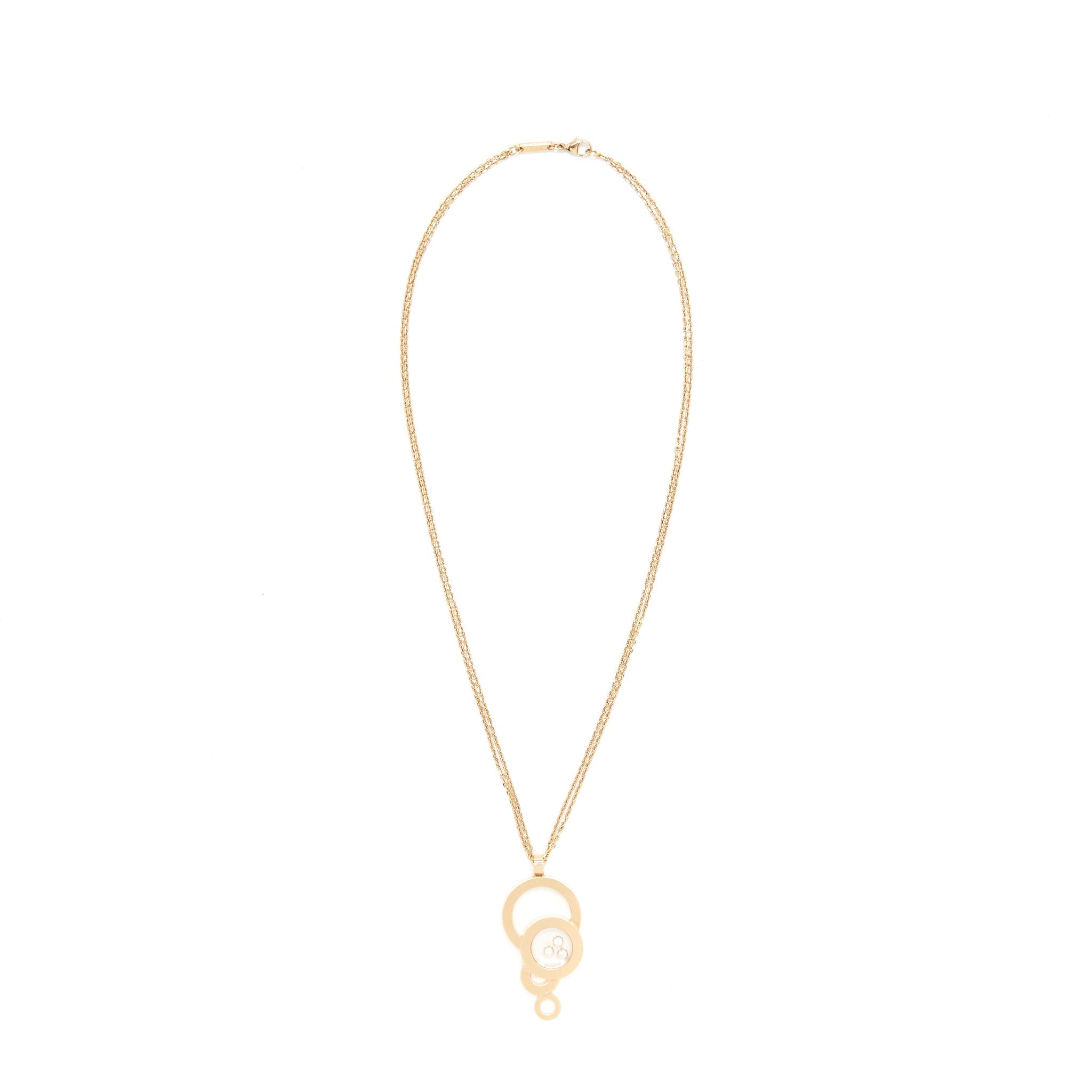 CHOPARD HAPPY DIAMONDS PENDANT IN ROSE GOLD