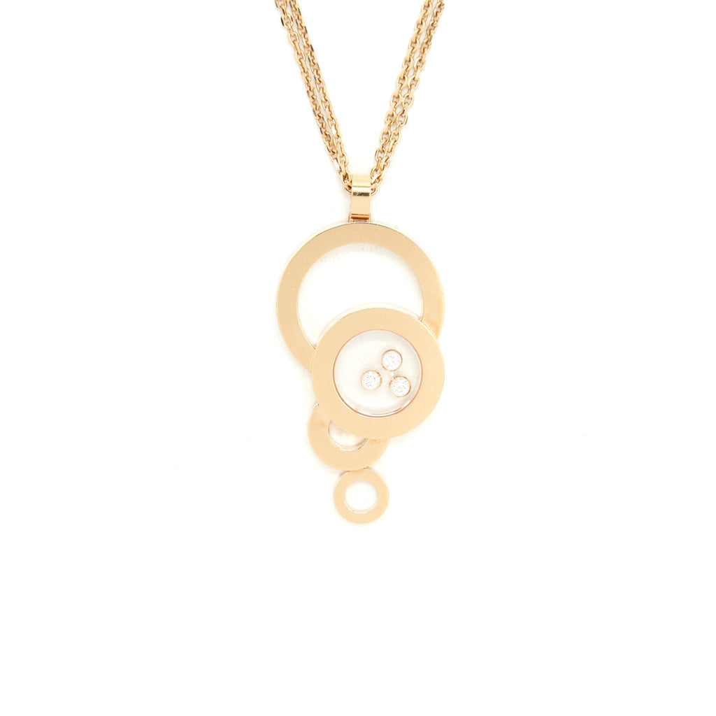CHOPARD HAPPY DIAMONDS PENDANT IN ROSE GOLD